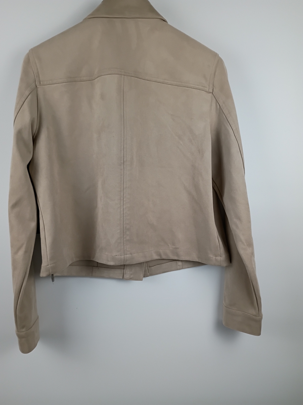 Womens Beige Cropped Utility Jacket - Picture 3 of 12